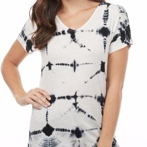 *NWT* FDJ Tie Dye V-Neck Tee XS